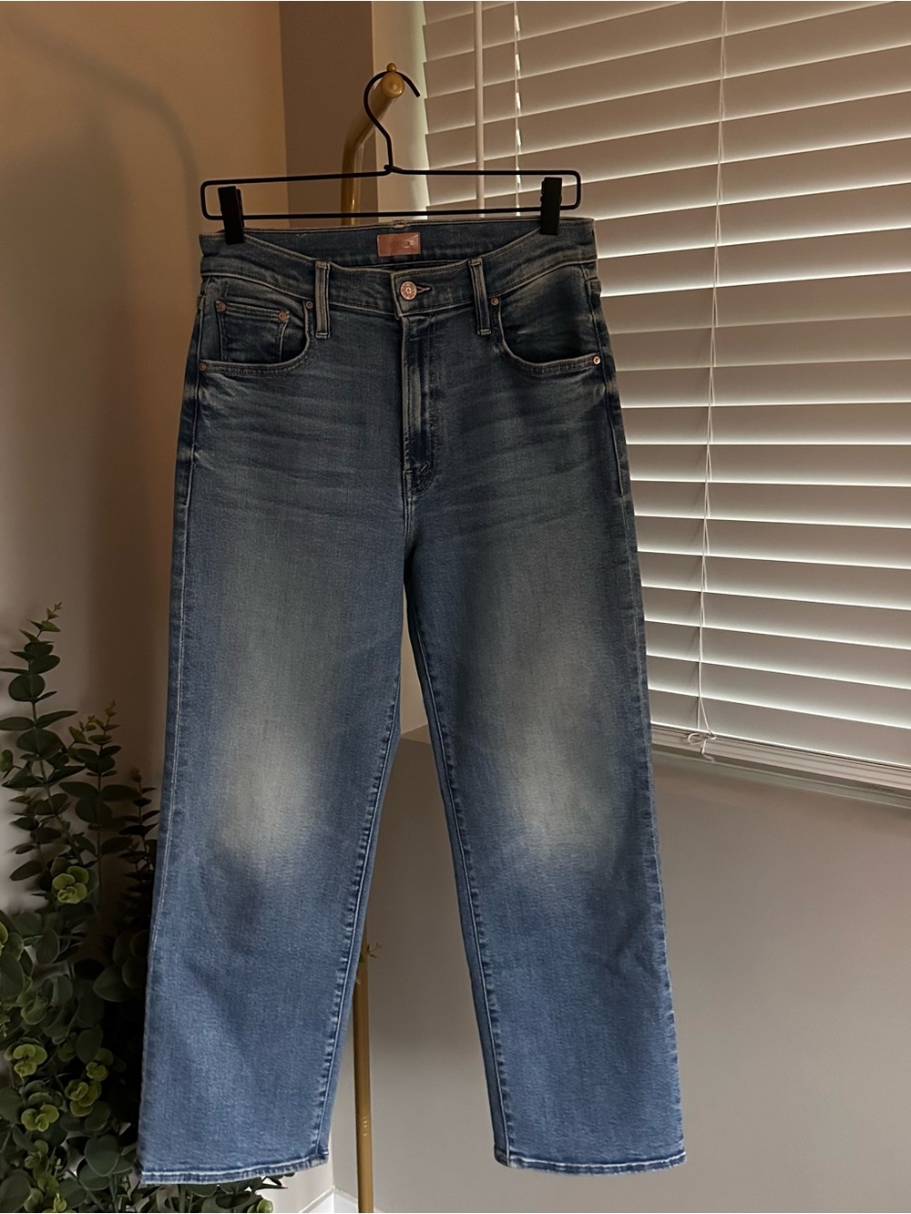 MOTHER Jeans Lil Rambler Zip Flood 29